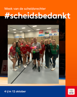 Scheids in het zonnetje tijdens Week van de scheidsrechter